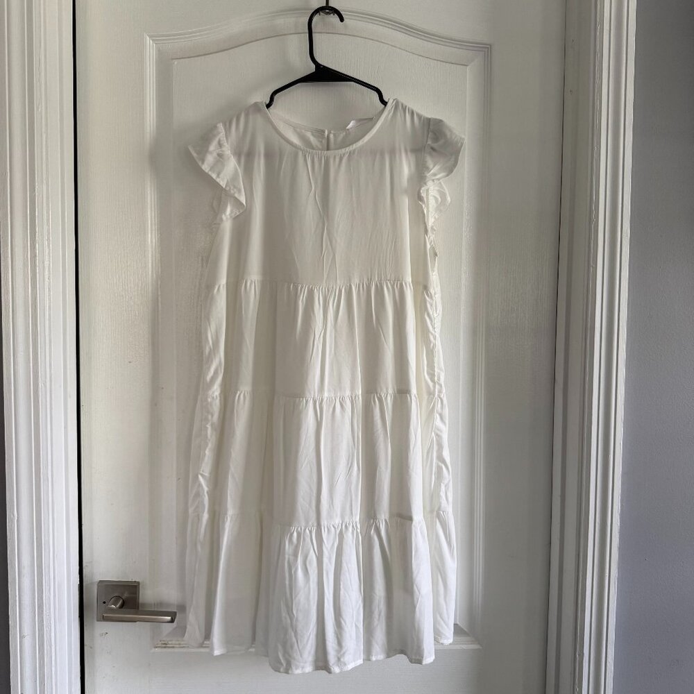 Amazon Kirundo White Dress Size Small NEW WITH TAGS